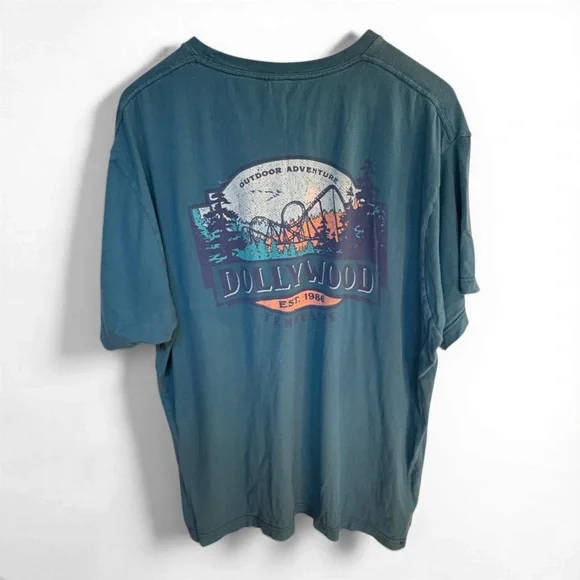 VTG Dollywood Tennessee XL T-Shirt Great Smokey Mountains Tee Theme Park - Picture 2 of 6